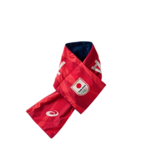 TEAM JAPAN応援フリースマフラー, Sunrise Red 2