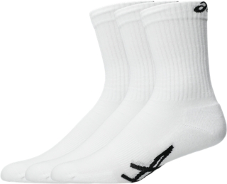 SPORT 3 PACK CREW SOCK, Brilliant White 2
