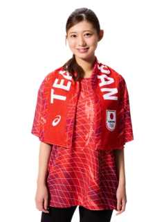 TEAM JAPAN 応援マフラータオル(JOC) | Fiery Red | スポーツ