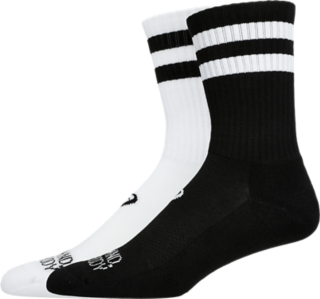 CLASSIC COURT CREW SOCK 2 PACK, Performance Black/Brilliant White 2