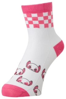 ソックス 東京パラリンピックマスコット ホワイト ピンク キッズ ソックス Asics