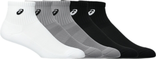 Alternative image view of KIDS MIDDLE SOCKS 3P,  WHITE/BLACK/SHEET ROCK HEATHER