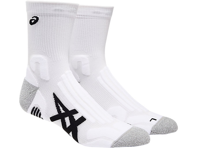 Image 1 of 3 of Unisex Brilliant White COURT+ TENNIS CREW SOCK Men's Sports Socks