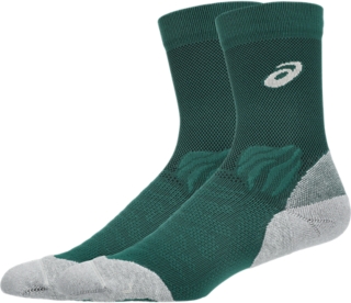 LIGHTWEIGHT COURT+ TENNIS CREW SOCK, Jewel Green 2
