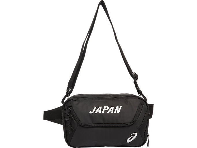 Image 1 of 10 of ユニセックス パフォーマンスブラック 陸上日本代表3WAYポーチ メンズ スポーツバッグ