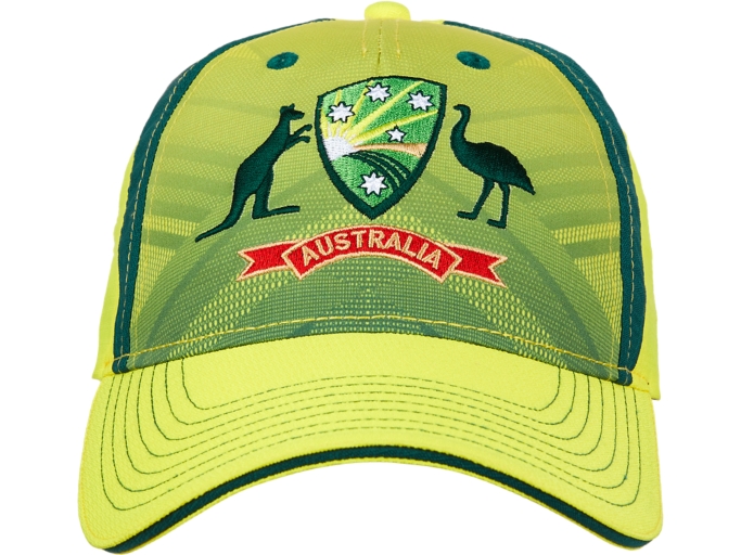 Unisex CRICKET AUSTRALIA REPLICA ODI HOME CAP, Blazing Yellow, Cricket  Accessories