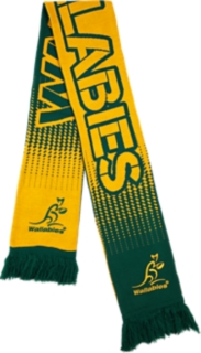 Unisex WALLABIES SUPPORTER SCARF | Wallabies Gold | Rugby Union Accessories  | ASICS Australia