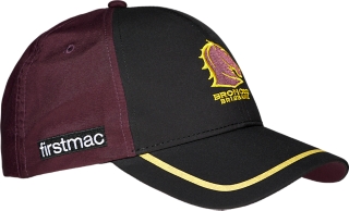 Unisex BRISBANE BRONCOS TRAINING CAP, Performance Black, Headwear