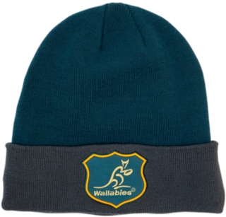Unisex WALLABIES TRAINING BEANIE Velvet Pine Unisex Rugby Union