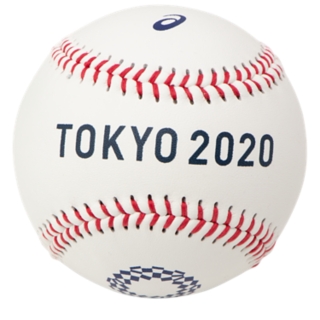 記念ボール 東京オリンピックエンブレム ホワイト メンズ 野球用品 Asics