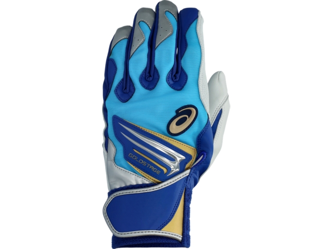 GOLDSTAGE I-PRO バッティング用手袋 | ブルー×S.ブルー | メンズ 