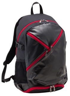 オールインバックパック ブラック レッド メンズ スポーツバッグ Asics