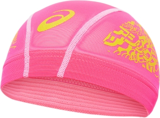 1色プリントメッシュキャップ 蛍光ピンク イエロー メンズ 帽子 Asics