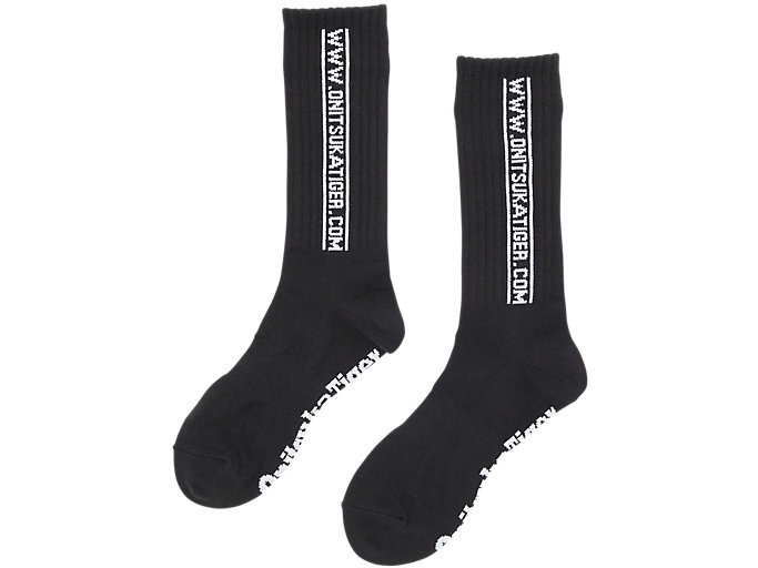 Alternative image view of MIDDLE SOCKS, Performance Black/Real White