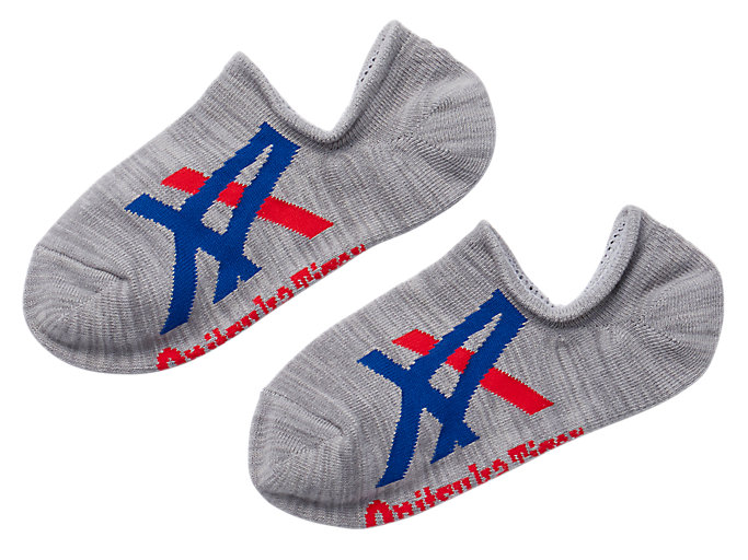 Image 1 of 3 of INVISIBLE SOCKS color Heather Grey/Blue