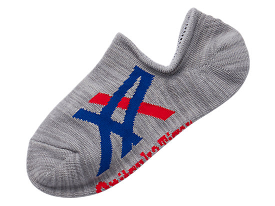 INVISIBLE SOCKS HEATHER GREY/BLUE