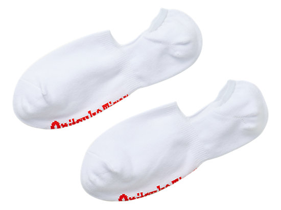 INVISIBLE SOCKS WHITE/RED