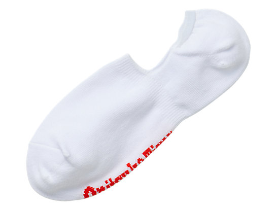 INVISIBLE SOCKS WHITE/RED