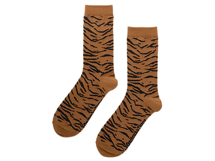 Image 1 of 3 of Unisex Brown MIDDLE SOCKS Unisex Accessories