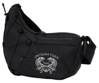 Unisex MESSENGER BAG | Black/White | UNISEX ACCESSORIES | Onitsuka