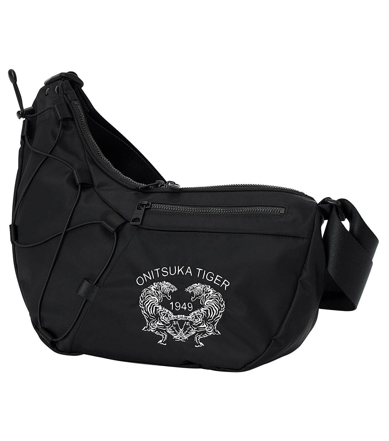 Onitsuka Tiger MESSENGER BAG BLACK/WHITE 3183A881 Onitsuka Tiger MESSENGER BAG BLACK/WHITE 3183A881
