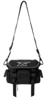 bag black leather mini