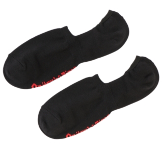 INVISIBLE SOCKS BLACK/ RED