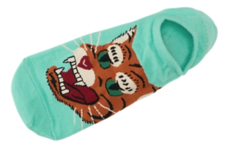 INVISIBLE SOCKS BLUE GREEN
