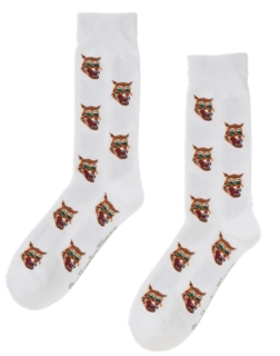 Unisex MIDDLE SOCKS, White, UNISEX CLOTHING