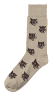 MIDDLE SOCKS BEIGE/BROWN