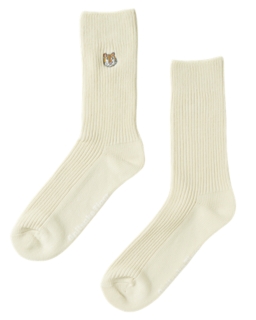 Unisex MIDDLE SOCKS | Off White | UNISEX ACCESSORIES | Onitsuka Tiger