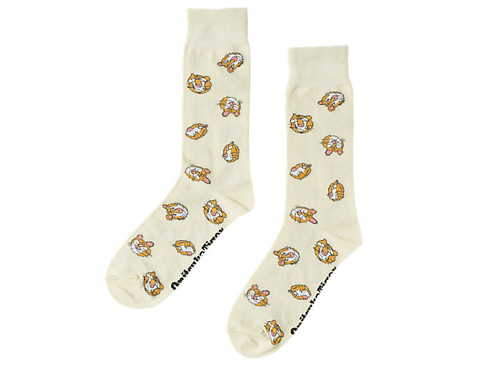 Image 1 of 3 of Unisex Off White MIDDLE SOCKS Unisex Accessories