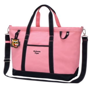 Onitsuka Tiger CANVAS TOTE BAG PINK/BLACK 3183B226