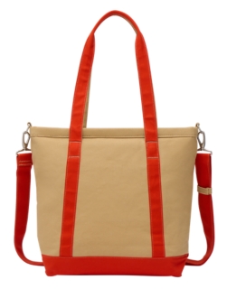 Onitsuka Tiger SMALL CANVAS TOTE BAG BEIGE/ORANGE 3183B233