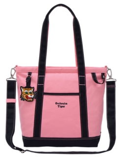 ONITSUKA TOTE BAG S SMALL CANVAS TOTE BAG|PINK/BLACK|Onitsuka