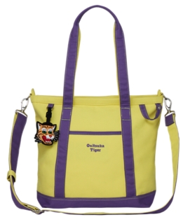 Onitsuka Tiger SMALL CANVAS TOTE BAG YELLOW/PURPLE 3183B266