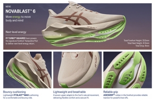 ASICS Mens NOVABLAST 6 Tech Sheet