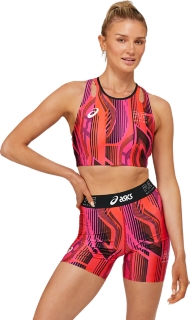 Women's P.E NATION X ASICS SEQUENCE SPORTS BRA, Golden Oak, Sports Bras​