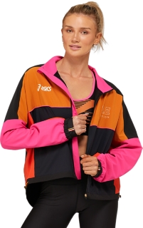 Asics women's woven jacket sale