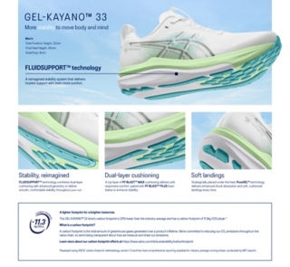 ASICS Mens GEL-KAYANO 33 Tech Sheet