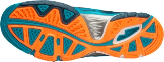 UNISEX GEL VOLLEY ELITE 3 BLUE JEWEL WHITE HOT ORANGE