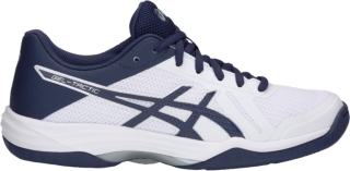 asics gel rocket 8 white deep ocean