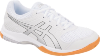 Women's GEL-Rocket 8 | White/Silver/White | Volleyball Shoes |