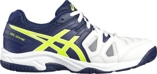 GEL-GAME 5 GS | KIDS | WHITE/INDIGO BLUE/SAFETY YELLOW | ASICS South Africa