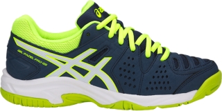 GEL-PADEL PRO 3 GS, Kids, Dark Blue/White/Safety Yellow, notdisplayed