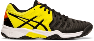 girls black asics