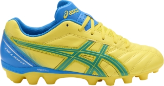 yellow asics football boots