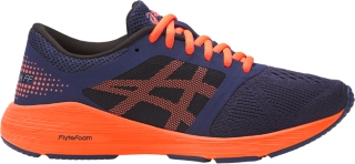 Unisex Roadhawk FF GS | Indigo Blue/Hot Orange/Black | Grade School (3.5-7)  | ASICS