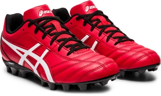 Red best sale asics boots