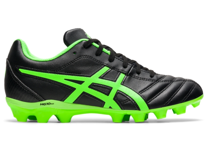 Green and black asics football boots on sale